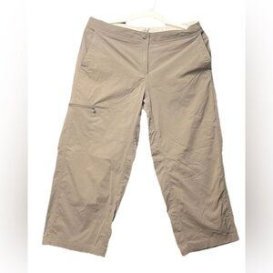 Women's‎ Water Repellent Comfort Trail Pants Mid-Rise Straight Leg Crop Sz 8 Reg